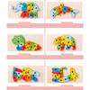 Wooden Matching 3D Puzzle Educational Interesting Matching Jigsaw Puzzle Toy for Home Party Type 6