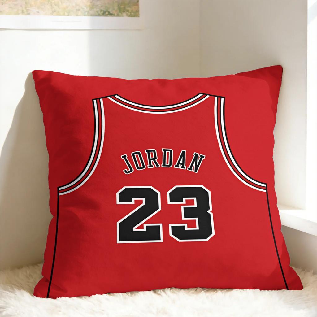 Basketball Michael JJordan Pillow Case  Square Pillow Cover For Living Room Sofa Cute Funny Pillowcases