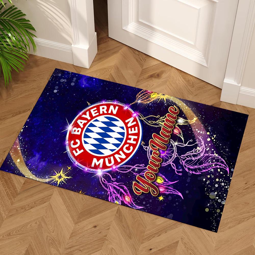 Bayern Munich Customize Your Name Area Rug Design for Kitchen Decorate room Foyer Bedrooms Anti-slip Rug Office home decor