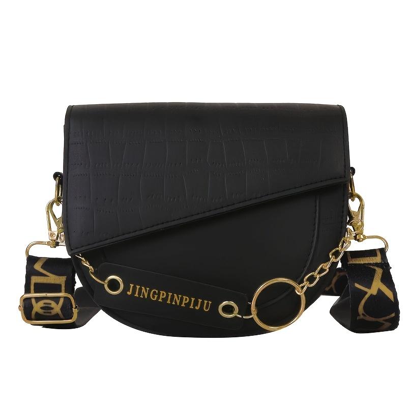 

Fashionable Retro-Style Shoulder Bag with a Stone Pattern, Designed for Women to Use As a Crossbody Bag чёрный