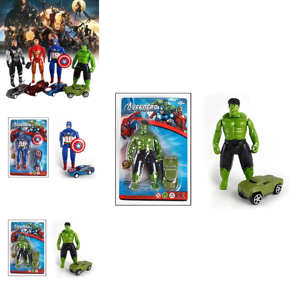 Captain America Man Miniature Cars Toy Set Gift
