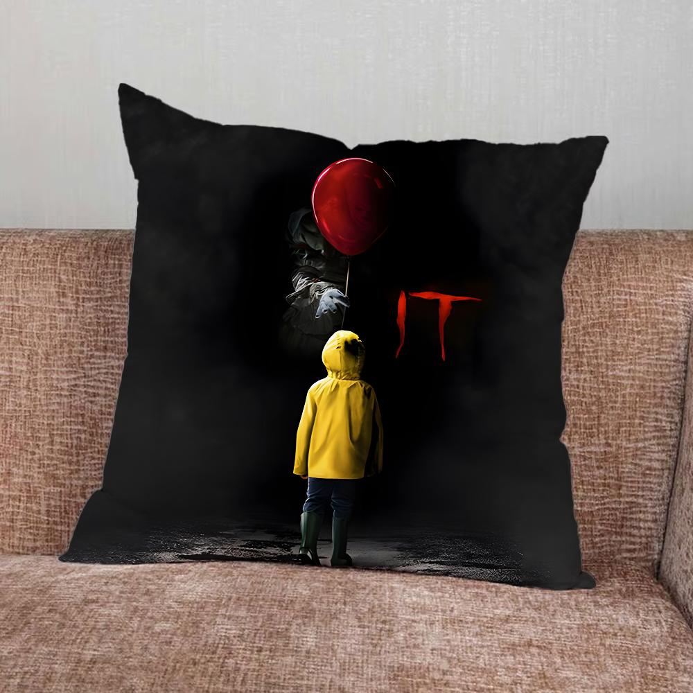 Art the Clown T-Terrifiers Pillow Case For Home Bedroom Car Office Decoration Living Room Sofa Cushion Cover Suitable