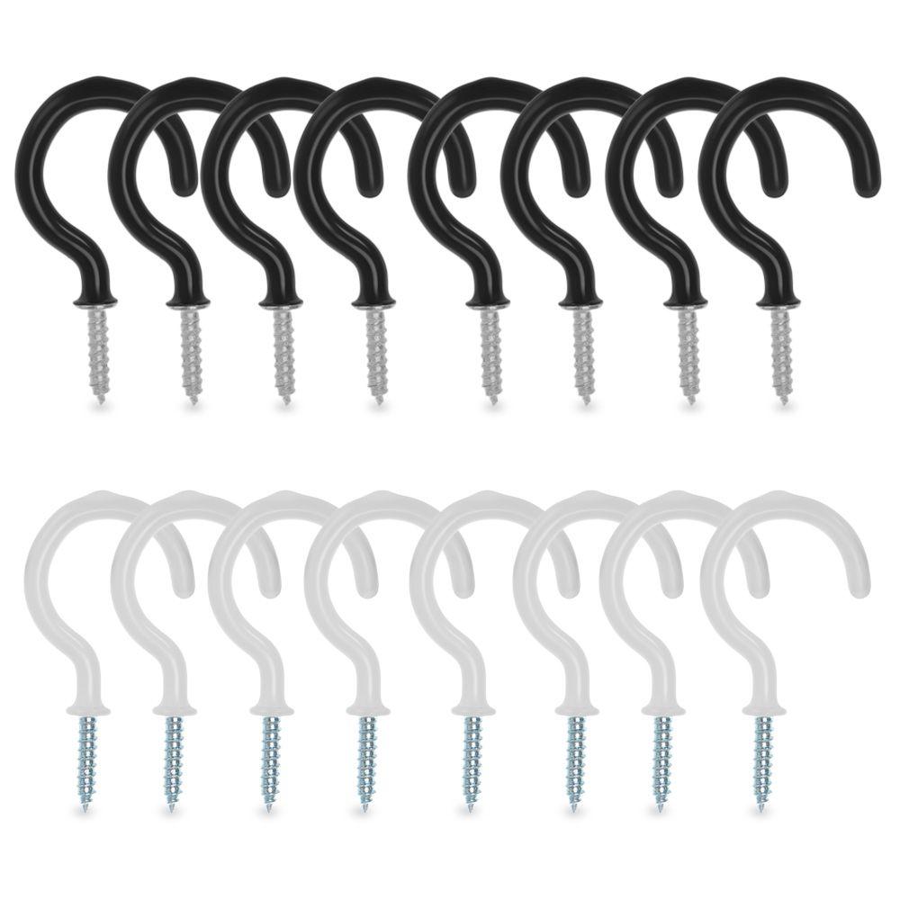 Coated Ceiling Hanger Hardware Tool Dipping Cup Hooks Kitchen Loop Peg Mug Shouldered Screws