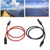 2Pcs Solar Panel Extension Cable 10AWG 6mm² Solar Extension Cable Rated Voltage 1000V   Red Black