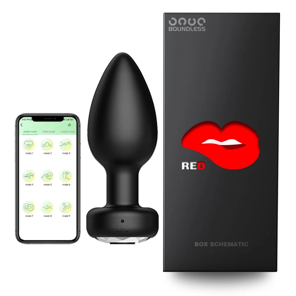 Female Wireless Remote Vibrating Butt Plug Anal Vibrator Sex Toys for Women G-spot Nipple Stimulation Ass Dildo Prostate Masturbation Men and Couples