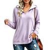 Women's Lightweight V-Neck Long Sleeve Hoodie Casual Pullover