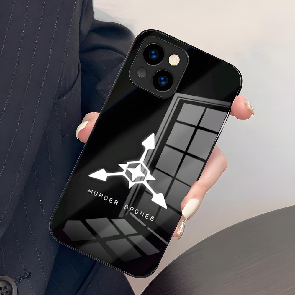 

M-Murder Drones Phone Case For IPhone 17 Pro Max 15 Pro 16 14 Plus 12 13 Mini 11 Pro Shockproof Glass Cover iPhone12
