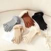 Women Cute Lovely Sweety Winter Keep Warm Touch Screen Add Velvet Windproof Gloves Cycling Solid Spontaneous Fever