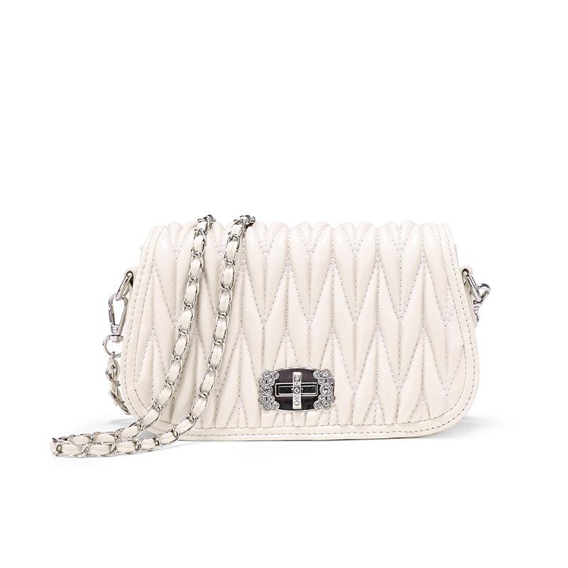 Women's Underarm Bag 2024 Spring/Summer New White Niche Design Fashionable High-End Single Shoulder Crossbody Bag Trendy