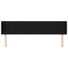 VidaXL Headboard with Ears Black 183x16x78-88 Cm Fabric3119022