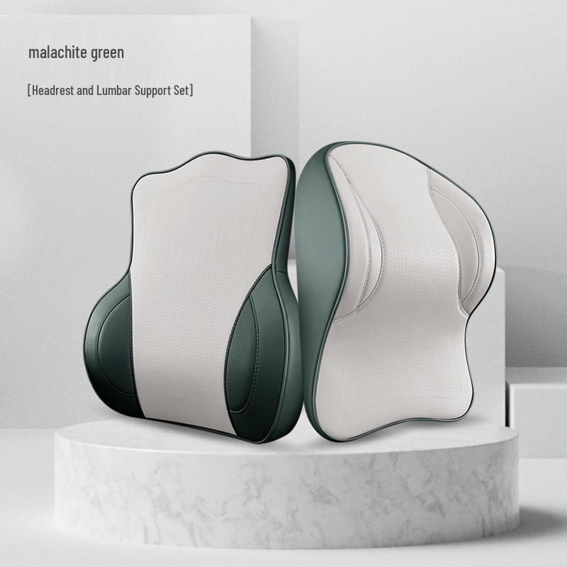 Aviation-Grade Memory Foam Car Neck and Lumbar Support Pillow