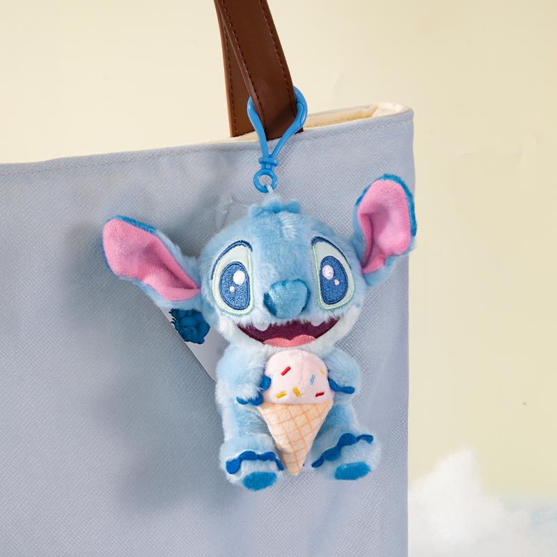 Disney Stitch Vacation Series Backpack Pendant Plush Toy Cartoon Cute Doll Keychain Pillow Toy Gift