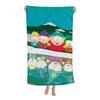 Amine S-South Cartoon P-Park Beach Towels Shower Towel Sauna Travel Spa Microfiber Quick Dry Gym Accessories Cute Room Decor