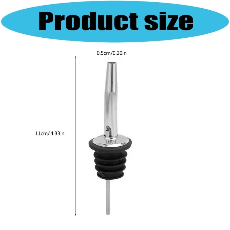 Liquor Pourer With Exact Flows Control For Cocktails And Wine Serving Stainless Steel Accurate Liquor Dispensing Tool
