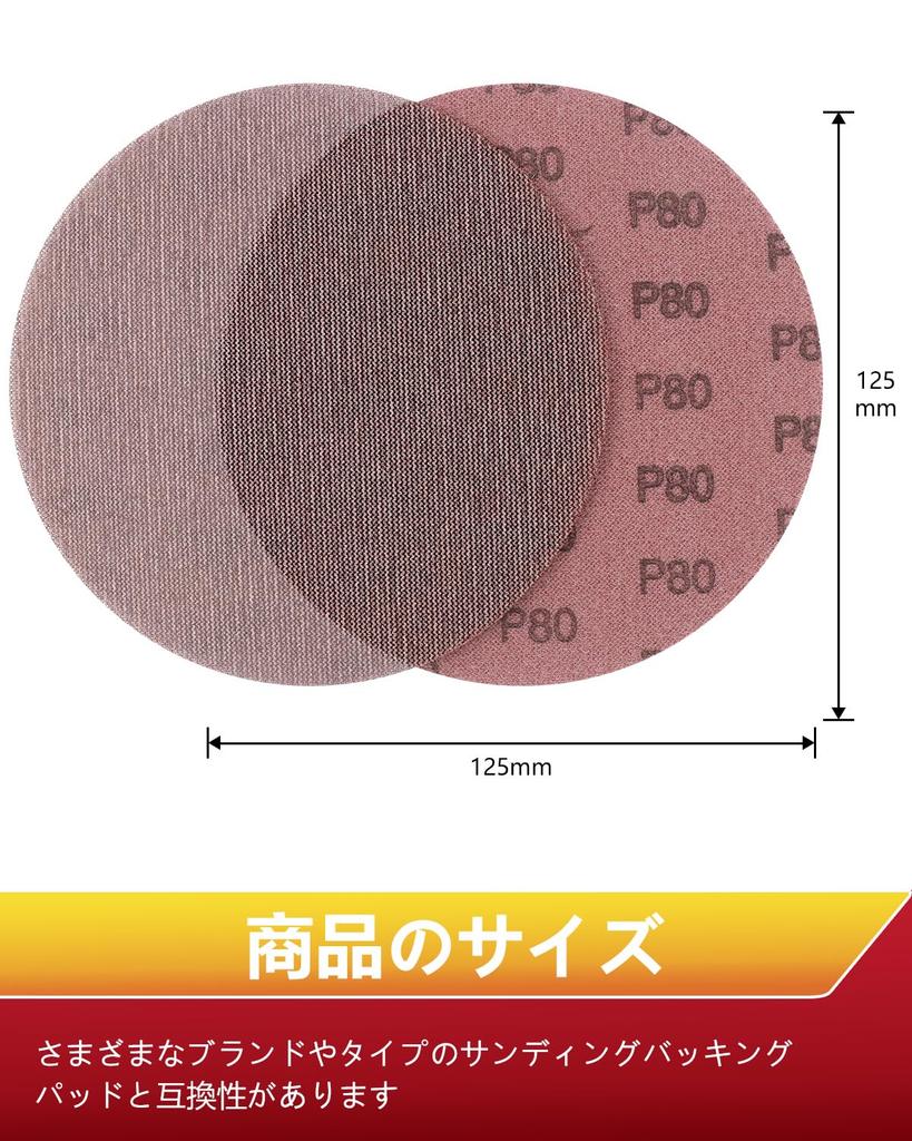 HWXINIE Mesh Sanding Round Sanding Paper for Mesh Perfect for Polishing Painted Removing Rust from Metal Sanding and DIY Woodworking Set and 5 Pieces