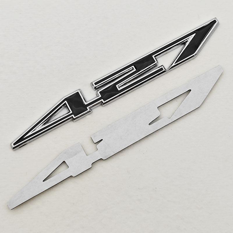 3D Metal Logo 427 SS Car Sticker Fender Side Badge Rear Trunk Emblem Decal For Chevrolet SS 427 Car Universal Assessories