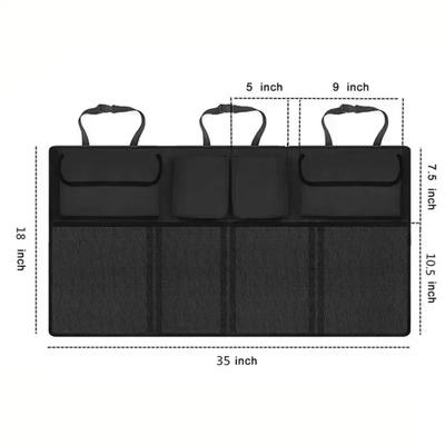 Hängeaufbewahrungstasche für den Kofferraum, Rücksitz, universell, große Kapazität, Oxford, wasserdicht, Mehrfachtaschen, Kofferraum-Aufbewahrungstasche