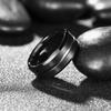 Fashion 8mm Black Color Stainless Steel Rings For Men Women Never Fade Wedding Engagement Men Rings Party Jewelry Accessories