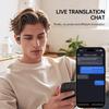 Real Time Translation Earbuds 144 Languages AI Translator with Charging Case Noise Cancelling for IPhone Android Travel Business