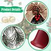 Christmas Bell Ornament Charm Pendant Decorative Rustic Tree Decoration Xmas Decor for