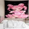 1PC Pink Heart Puella Magi  Tapestry Accessories Playroom Tapestry, for Bedroom,Livingroom, dormitory Room Wall Decor Fan Birthday Gifts