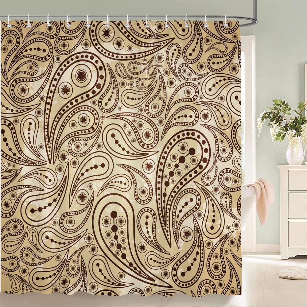 Colorful Bohemian Shower Curtain Boho Polyester Fabric Bath Curtain for Bathroom Curtain Decor Shower Curtains Cortina Ducha