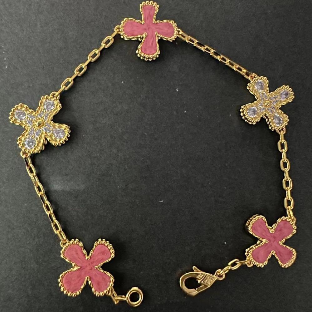 High Version Four-leaf Clover Bracelet Female Mother-of-pearl Agate Five-flower Ladies Bracelet