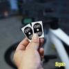 2Pcs Bike Tire Air Nozzle Protective Adhesive Decoration Decals Mountain Road Bicycle Valve Stickers