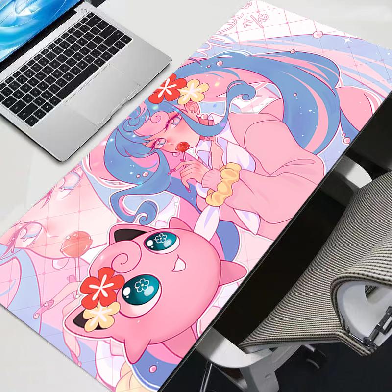 Mouse Pad durable Kawaii Gaming Accessories Pokemon Pikachu PC Computer Keyboard Gamer Desk Mat alfombrilla xxl Mousepad