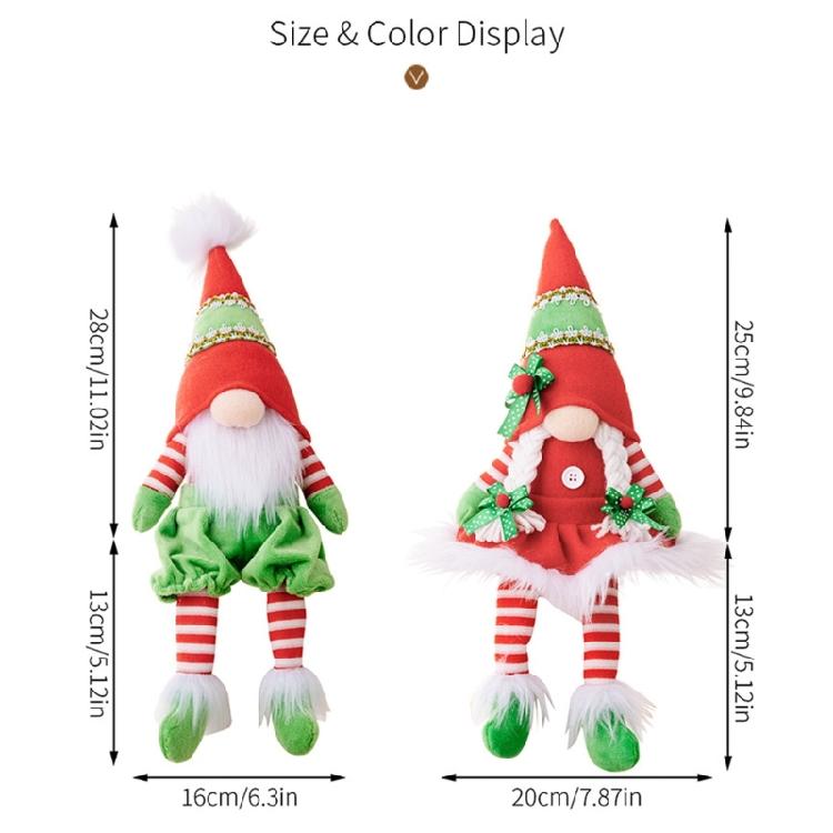 Multipurpose Red Green Gnome Doll Decorative Birthday Party Background Supplies