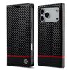 Case for IPhone 16 Pro Max 17 Air 16E 15 Plus 14 Pro 13 12 Mini 11 Xs XR X 7 8 SE 3 Carbon Fiber Pu Leather Card Holder Wallet