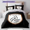 Al-Shabab FC Pattern Bedding,Quilt Set Quilt Cover Pillowcase Home Birthday Gift (1 * duvet cover + 2 * pillowcase, without core)