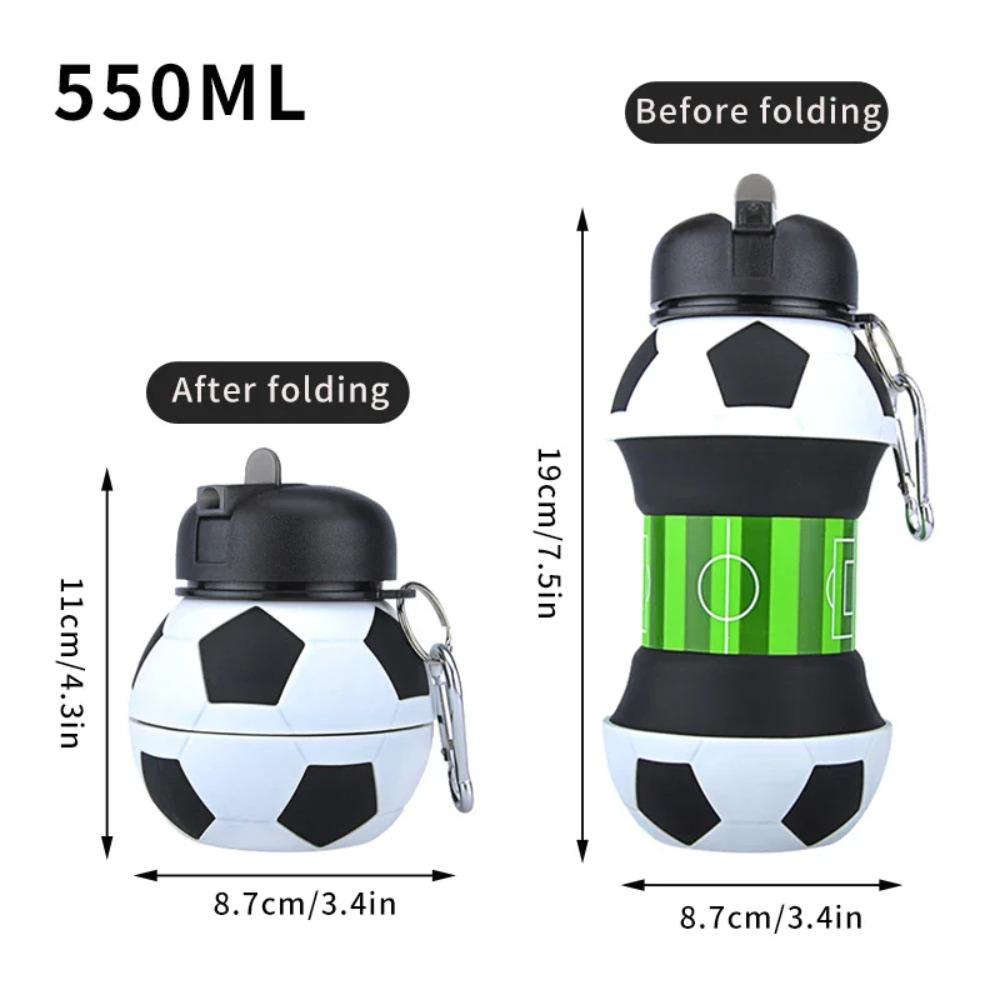 

Fold Water Bottle Cups Mug Outdoor Sports Basketball Football Baseball Tennis Golf School Leakproof Portable Kids Water Bottle 1PC