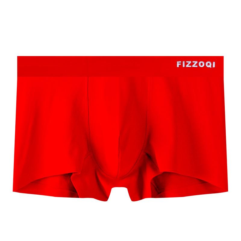 Men's Underwear Made of Cotton Breathable and Seamless Flat Corner Pants Youth Mid Waist Four Corner Pants
