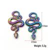 Iridescent Antique Silver Python Pendant
