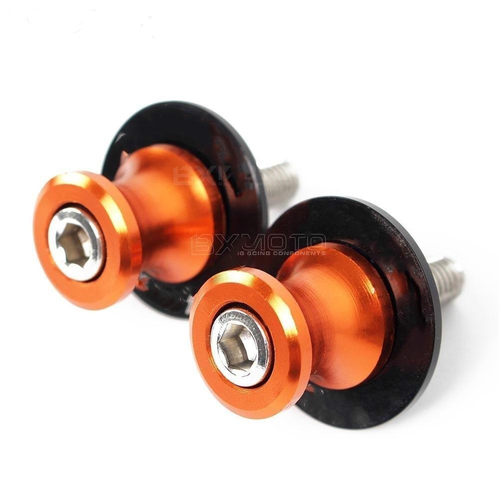 2 X 10mm Motorcycle Swingarm Sliders Spools Safety Anti-crash Protector