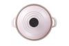 LE CREUSET Casserole Eos Enamelled Cast Iron 20cm Shell Pink Gas Induction Compatible