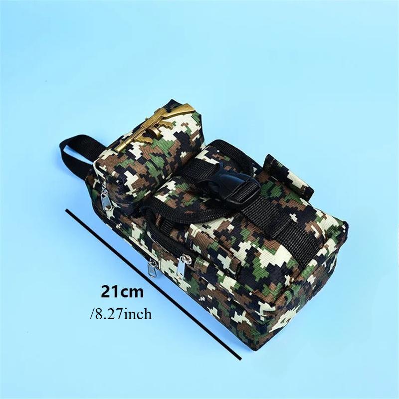 Mini camouflage pencil case stationery storage bag Military backpack pen case pencil bag pen bag