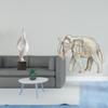 Abstract Art Animal Statue Decorative Figurine Souvenir Sculpture Resin Wooden Elephant Carving for