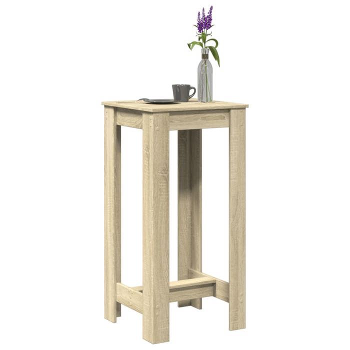 VidaXL Bar Table Sonoma Oak 51x50x103.5 Cm Engineered Wood, Pub Table, High Table, Bar Stool Table, 854402