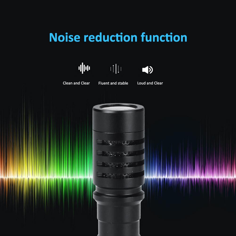 Professional Condenser Cardioid Microphone Recording Interview Mobile Phone Live MIC for DSLR Camera