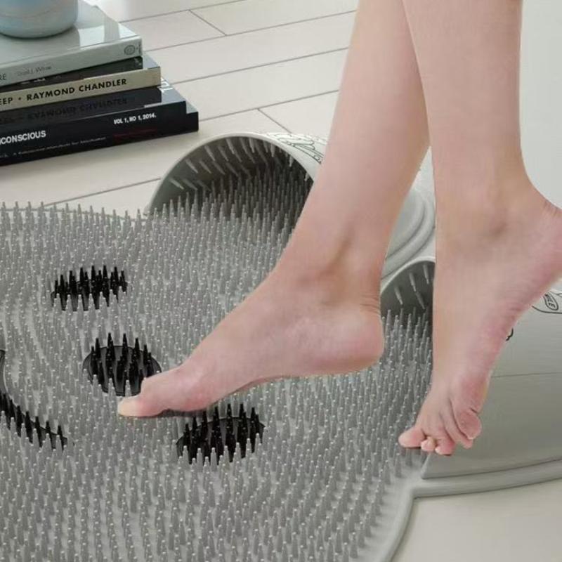 1Pcs Wash Feet, Rub Feet, Silicone Massage Mats, Bathroom Anti Slip Mats, Bathroom Scrubbing Floor Mats, Shower Scrubbing Mats