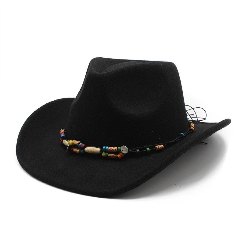British Wool Western Ethnic Cowboy Hat
