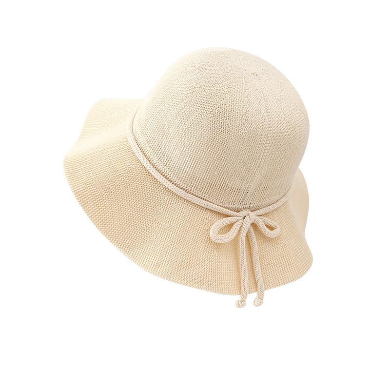 Big brim face covering fisherman hat for wome summer Korean version versatile travel sun hat sun protection grass woven sun hat breathable