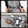 Halloween Bloody Creepy Gauze Cloth Large Black Gauze Spooky Blood Fabric Cloth for Halloween Party Home Outdoor Yard Decoration