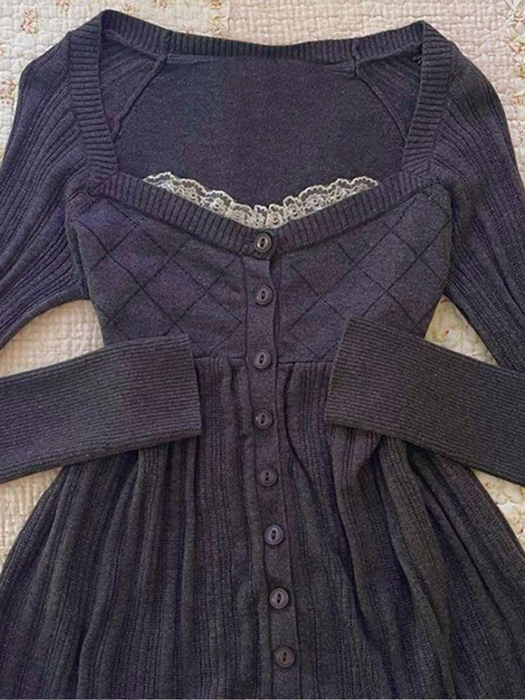 Trendy Plaid Knit Off-Shoulder Ruffle Sweater