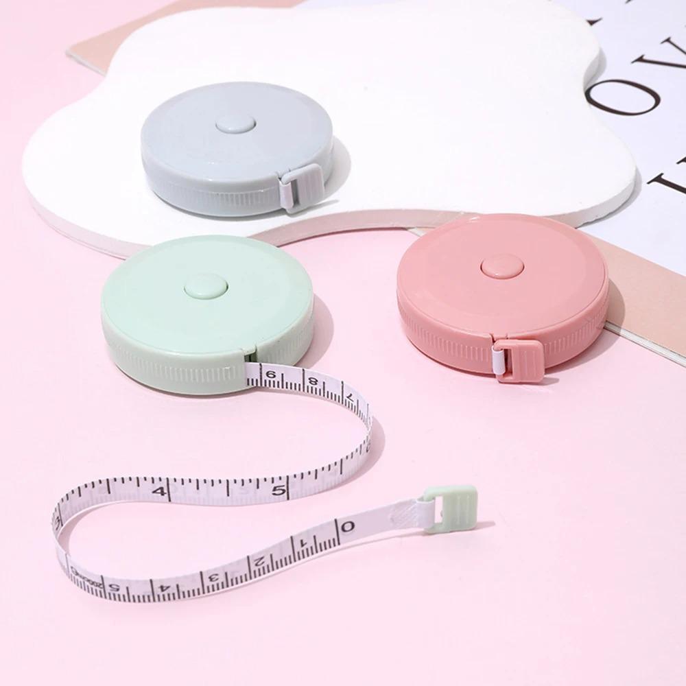 1/5/10/20PCS 1.5m Small Tape Measure Portable Student Soft Leather Three Measurement Clothes Automatic Recycling2026