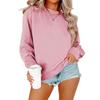 Tuta Comoda Casual alla Moda da Donna con Felpa a Manica Lunga e Girocollo