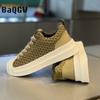 Fashion Designer Striped Patchwork Breathable Shoes Man Fashion Soft Lightweight Skateboard Sneakers Retro Camel Summer Shoes Trend 2024