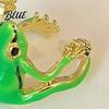 Gender-neutral Frog Ring 2Pcs Finger Rings Handmade Tree Design Bands